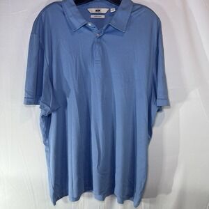 Joseph Abboud Liquid Soft Blue Short Sleeve Polo Shirt Men's sz XXL